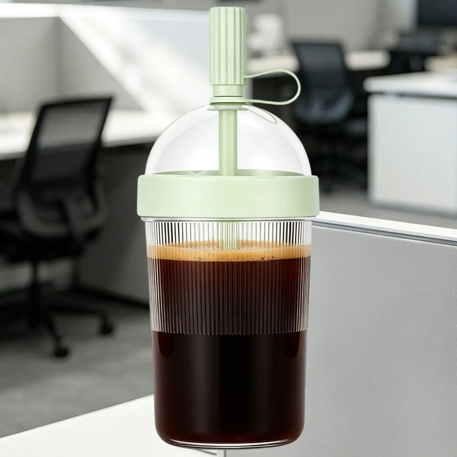 Coffee Cups Lids Reusable Drinkware Lid Straw Cold Drink Tumbler
