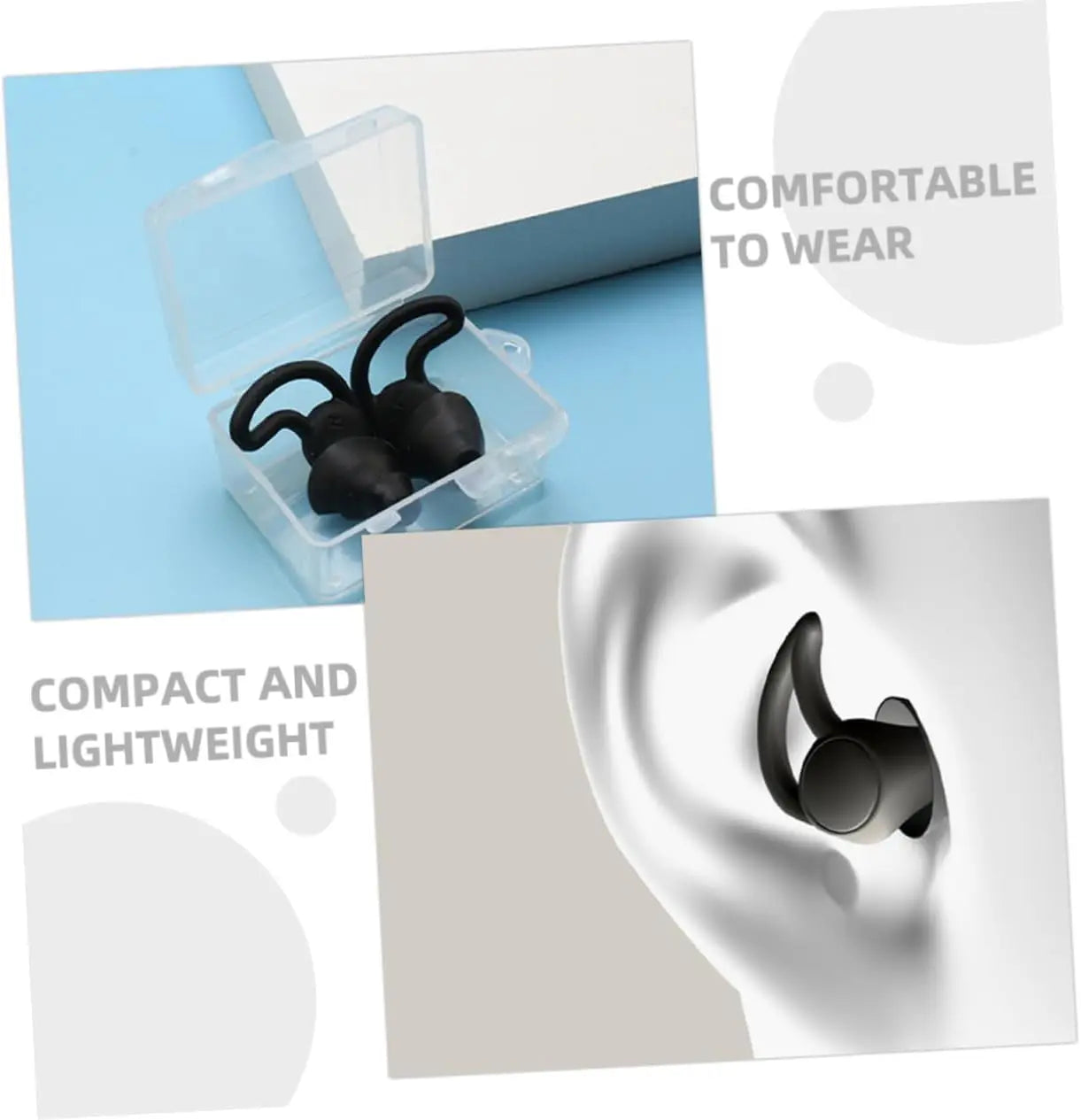Sleeping Soundproof Earplugs Silicone Noise Cancelling Plugs Work