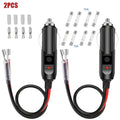 12V 15A Fused Car Cigarette Lighter Adapter Anti-slip Flat Spring