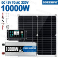 10000W Complete Solar Power 300W Panel 100A Controller Inverter 12V