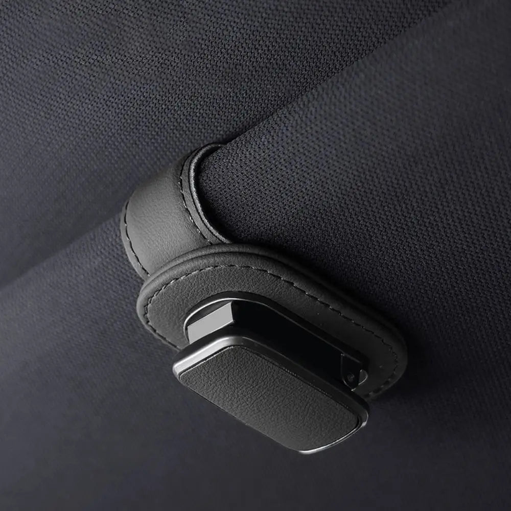 Back Clip Car Sun Visor Glasses Sponge Interior Accessories Eyeglass Zpaxo black