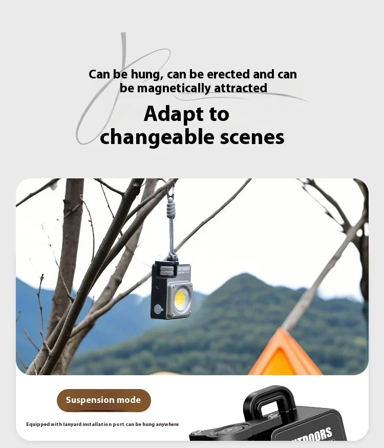 ESMARTER COB LED Camping Lantern 3500LM Magnetic Hook IPX4