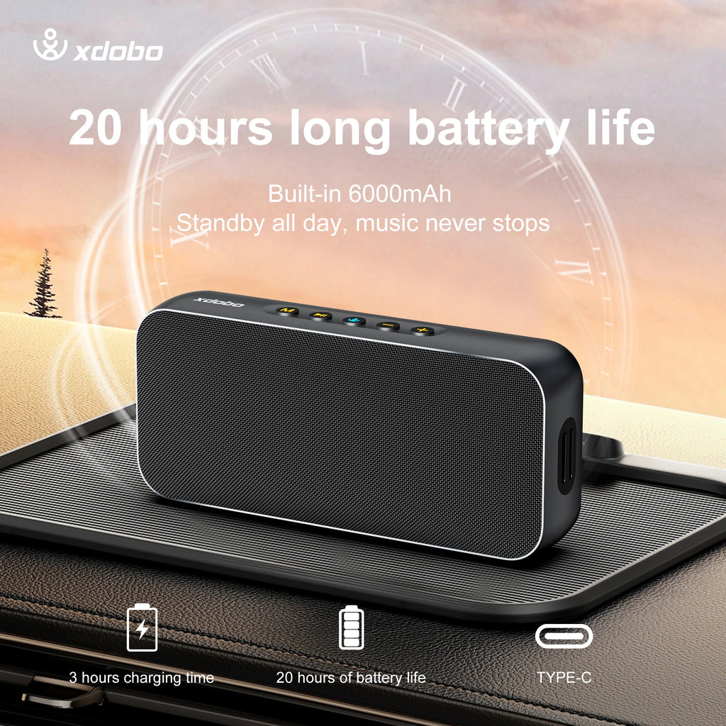 XDOBO LUXE Bluetooth Speaker Wireless 60W Power Subwoofer Deep Bass Zpaxo