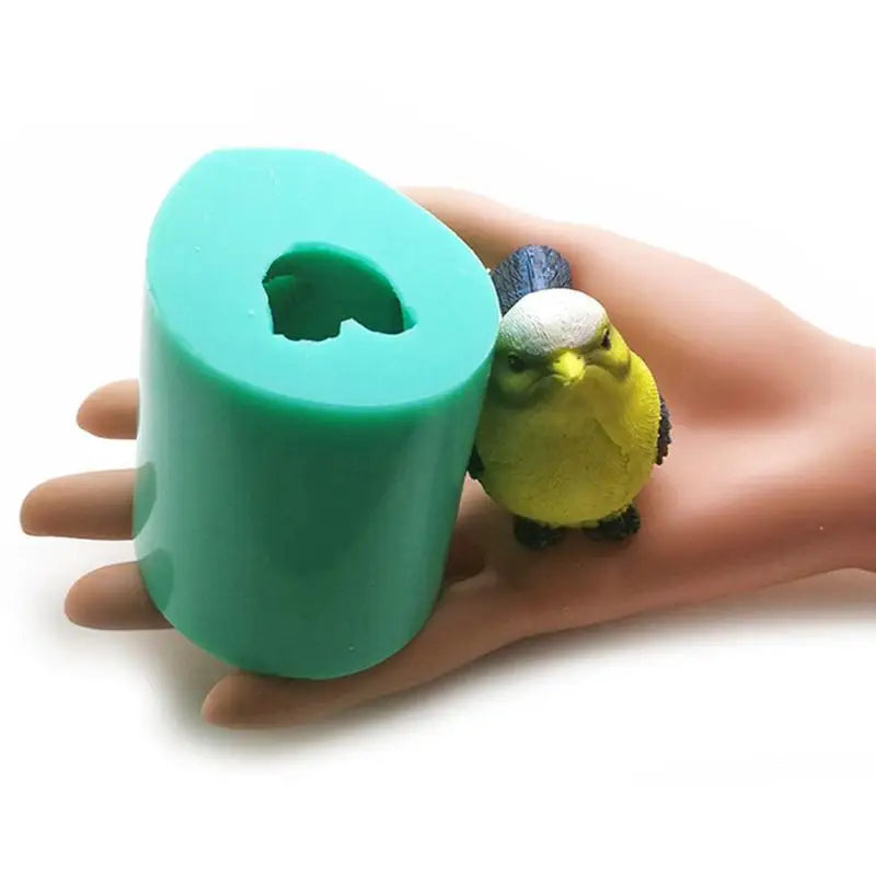 3D Simulation Cuckoo Silicone Mold Bird Shape Cake Decoration Tools Sparrow Sculpture Chocolate Candle Molds Birds Mould Zpaxo