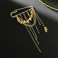 Beaded Heart Tassel Brooch – Decorative Metal Safety Pin
