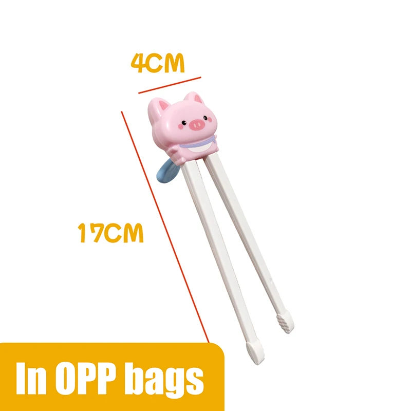 Animal Cartoon Babies Kids Learning Chopsticks Pair Cute Cat Design Zpaxo A3