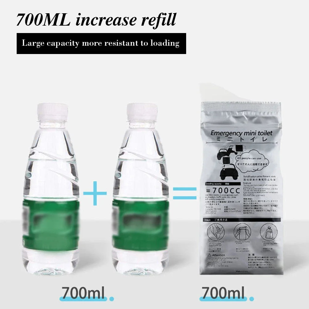 50- Outdoor Emergency Urine Bags Portable Urinal Bag Female Kids Male Zpaxo