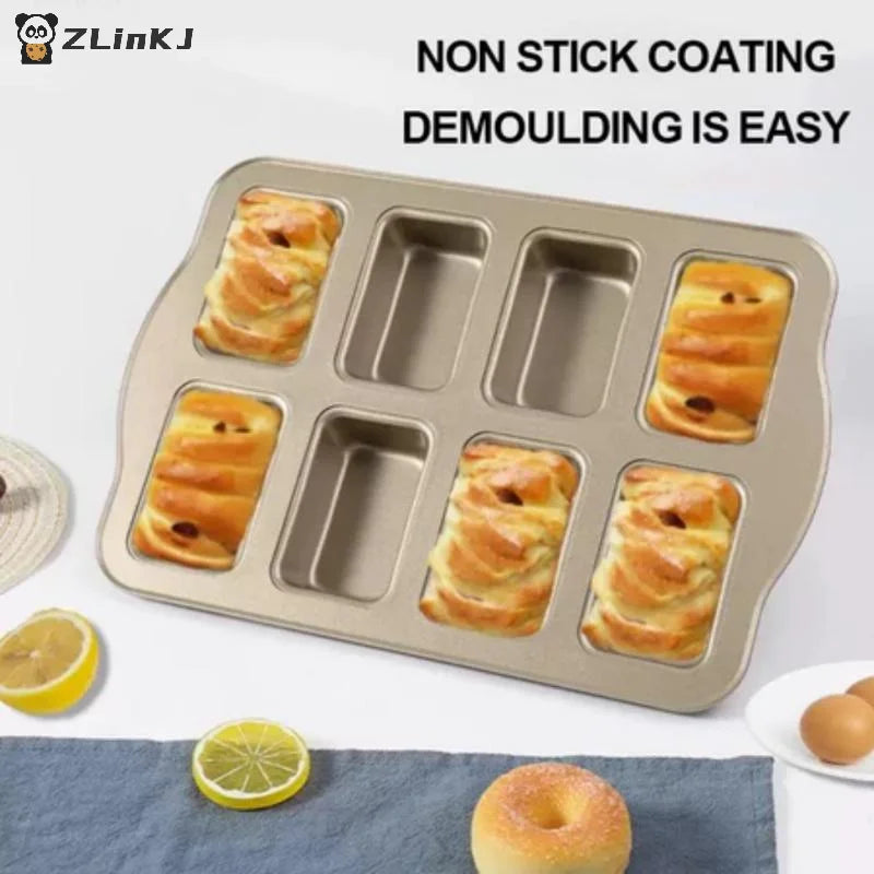 8 Mold Baking Tray Mini Loaf Pans Toast Muffing Non Stick Pan Oven Zpaxo