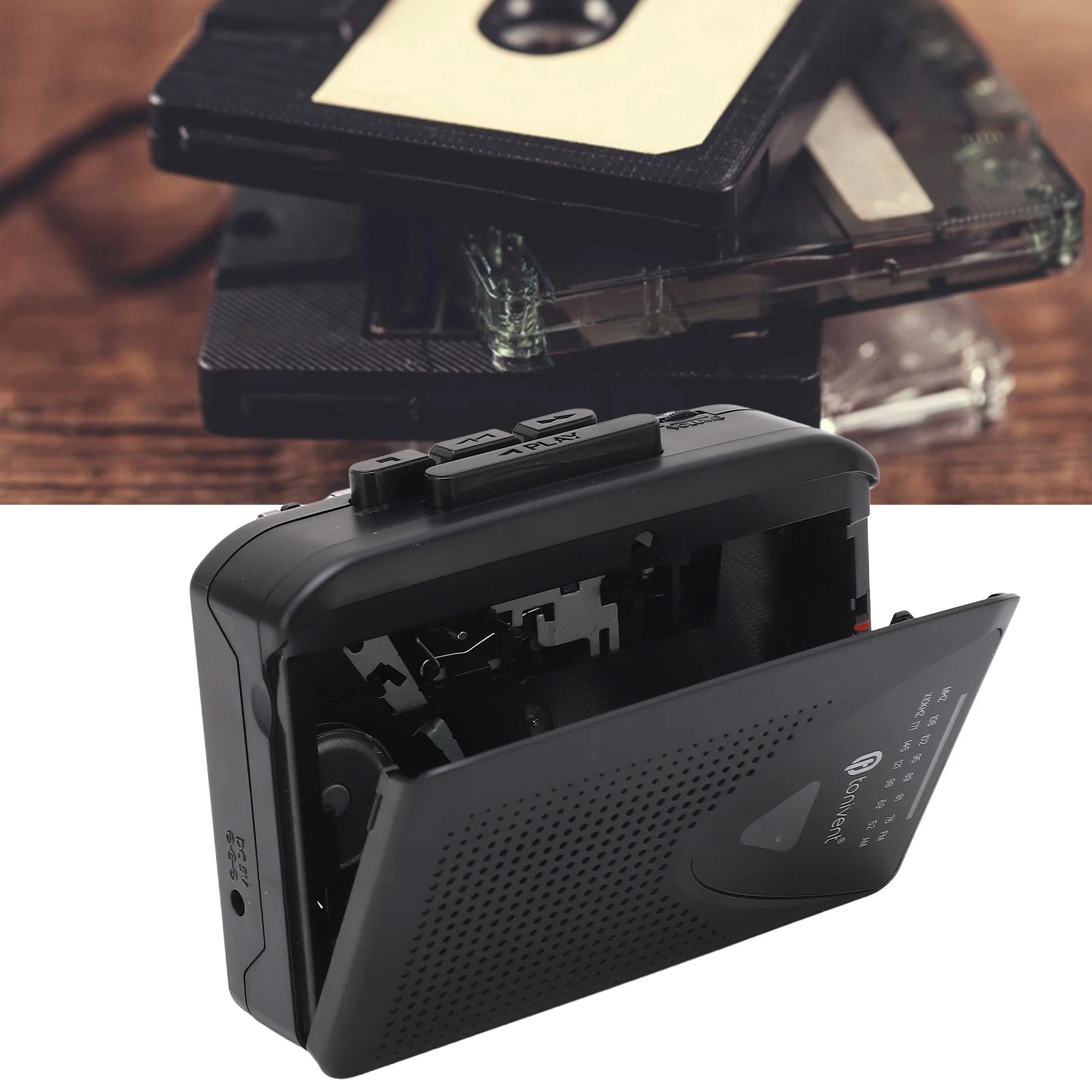 USB Cassette Player Portable FM AM Radio Stereo MP3 Tape Jack Speaker