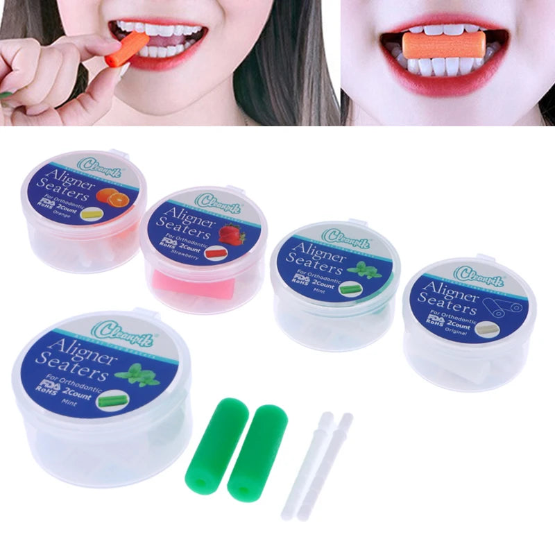 2pcs Teeth Chewie for Patient Tooth Aligner Chewies Aligners Tray Brackets Dental Ortodoncia Teeth Whitening With Box Zpaxo