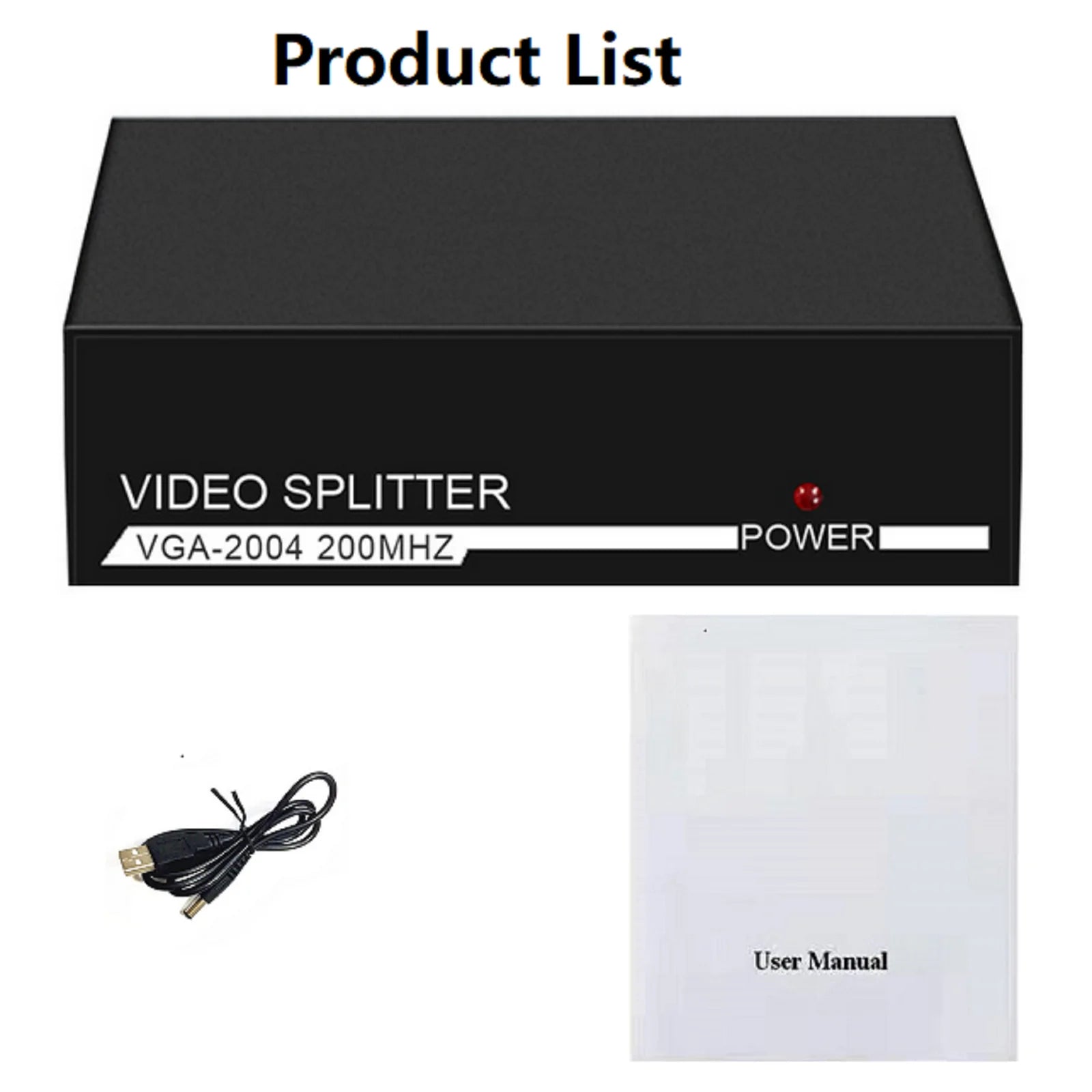Professional VGA Switch 4 Port Output SVGA Video HD Signal Amplifier