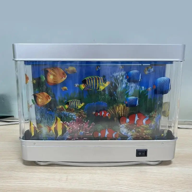 Artificial Aquarium Decorations LED Ocean Scene Table Lamp Perfect