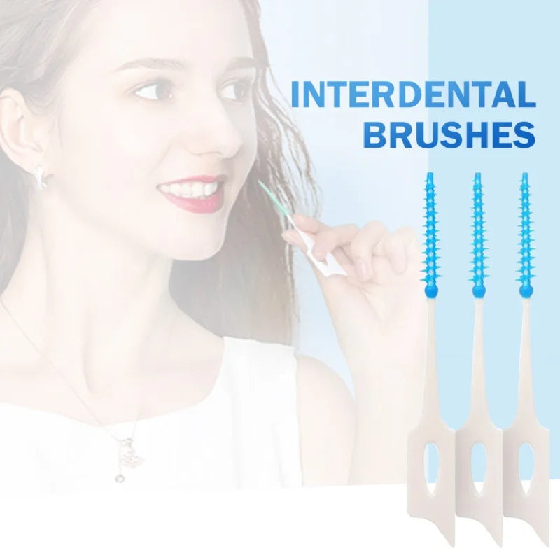 Interdental Brushes Soft Dental Cleaning Brush Teeth Cleaner Floss Zpaxo