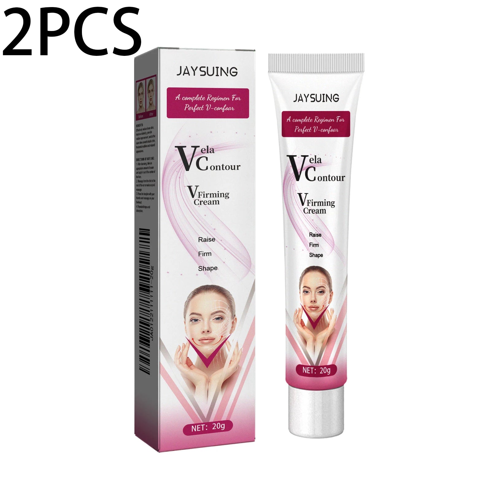 V-Shape Face Slimming Cream Remove Double Chin Firming Lifting Face Line Fat Burning Anti Aging Beauty Massage Care Products Zpaxo 40g boxed