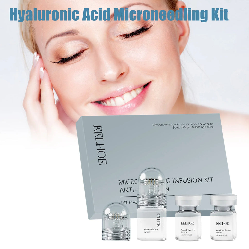 Eelhoe Hyaluronic Acid Microneedling Facial Serum Kit – Firming Facial Serum Kit Zpaxo
