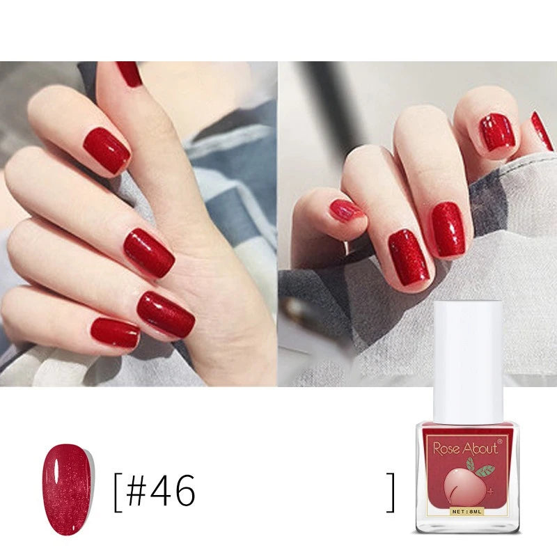 Water-based Peel-off Nail Polish No UV Lamp Needed Long-lasting