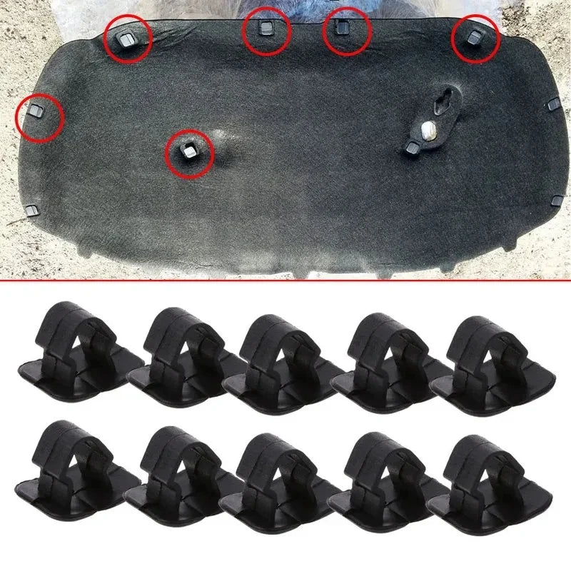 Hood Insulation Clips Rivet Retainer | VW Polo Tiguan Passat SEAT Skoda