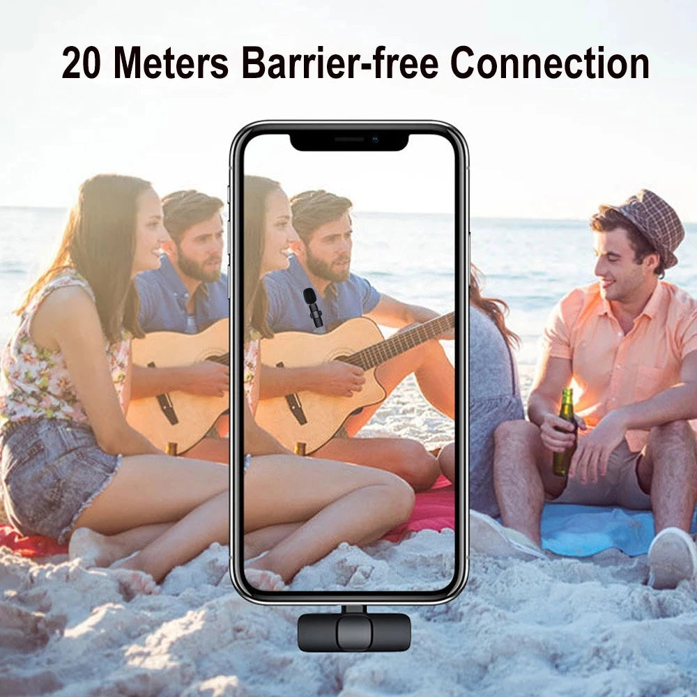 Dual Wireless Lavalier Mic – iPhone Android & PC | AyeBeau Wireless Lavalier Mic Zpaxo