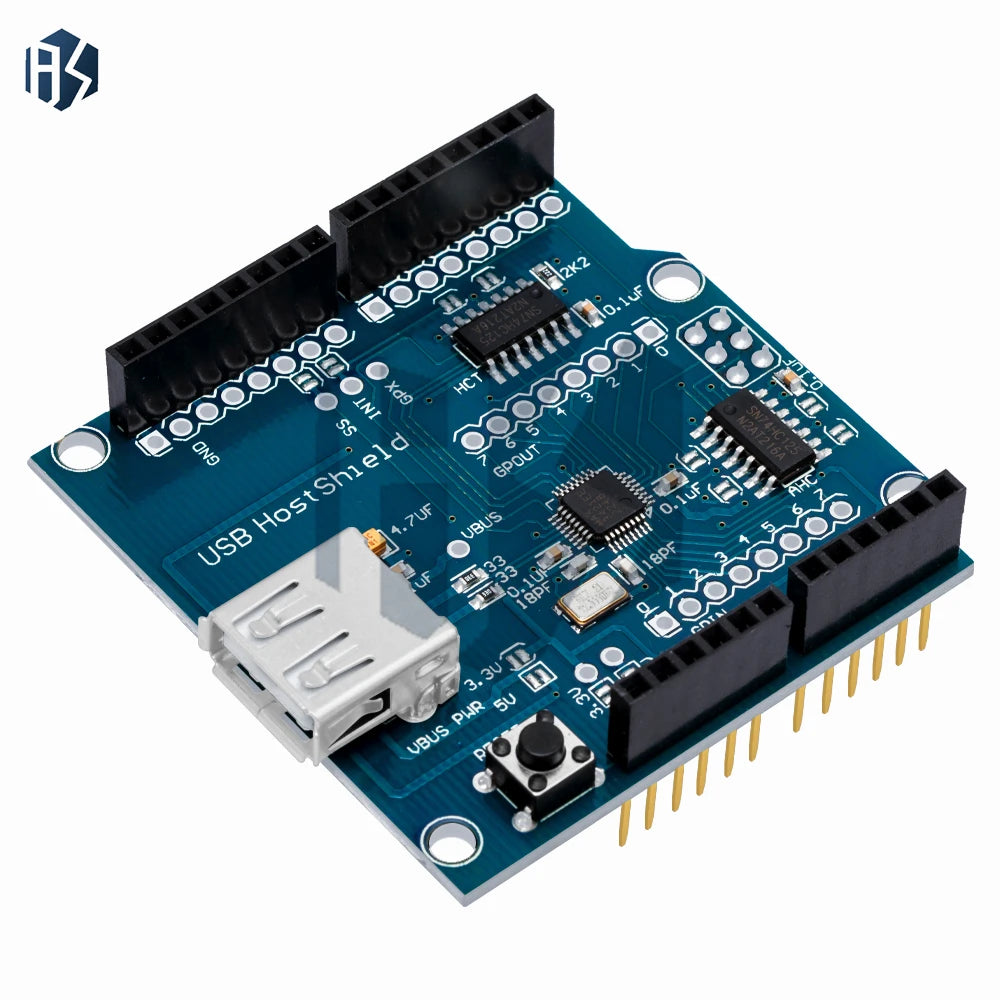 ‌USB Host Shield 2.0 for Arduino UN-O/MEGA, ESP32, & Android AOA OTG-Compatible Module (USB 2.0, SPI Interface) |HID Integratio Zpaxo