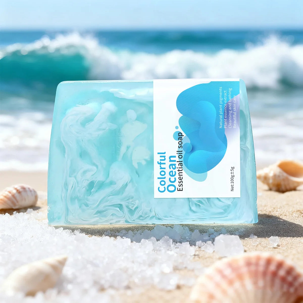 Sea Salt Handmade Soap – Whitening, Acne & Deep Cleansing Handmade Cleansing Soap Zpaxo 100g