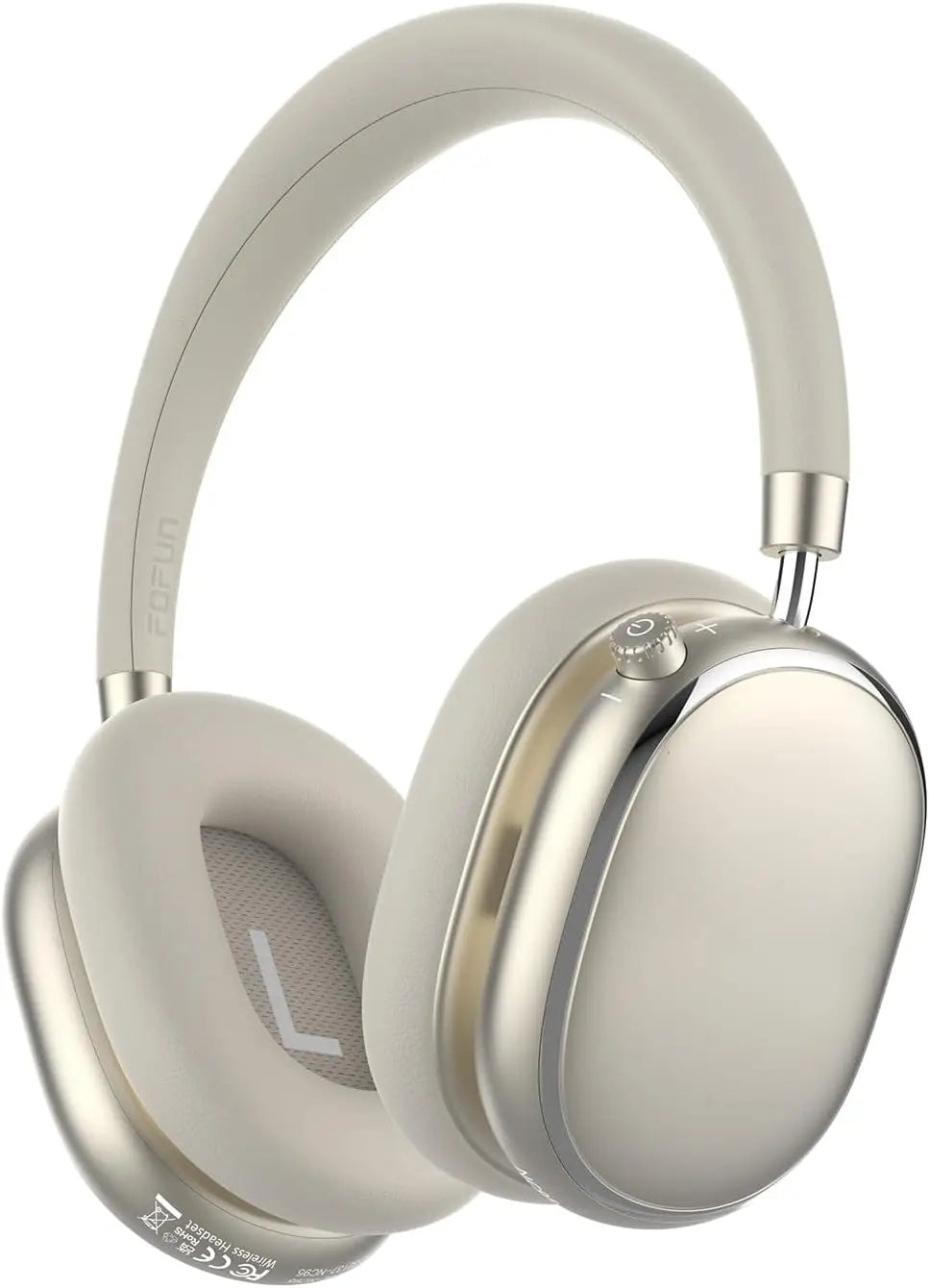 Hybrid Active Noise Cancelling Headphones Knob Control 65H Playtime Zpaxo Gold