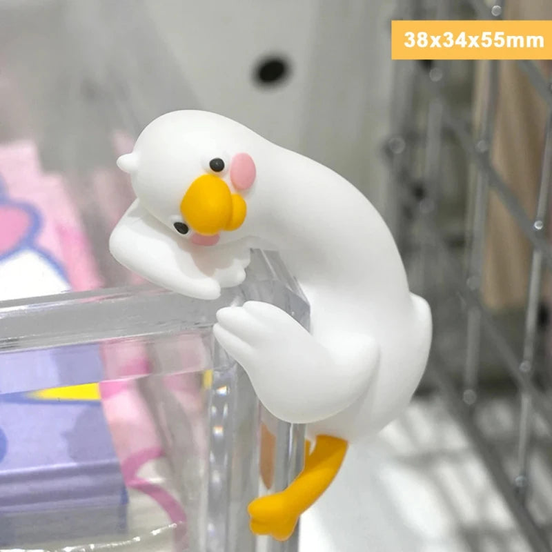 Resin Cartoon Duck Ornament Perfect Desks Car Dashboards TV Screens
