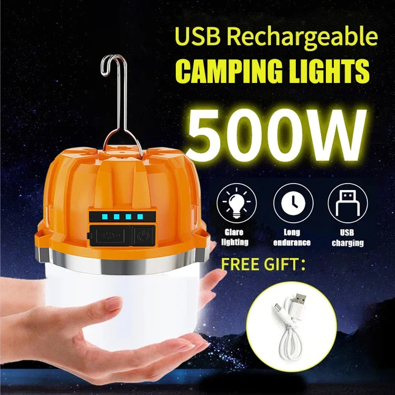 KDULIT LED Camping Lantern 800LM USB Rechargeable Hanging Light