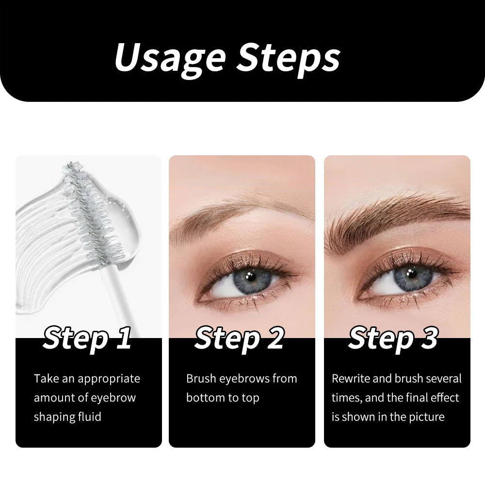 Transparent Styling Eyebrow Gel Waterproof Durable Natural Wild Shape