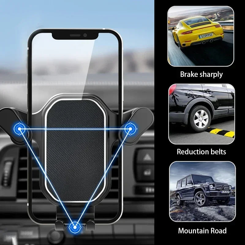 360-Degree Rotation Smart Phone Holder Car Mount Air Vent Hook Iphone