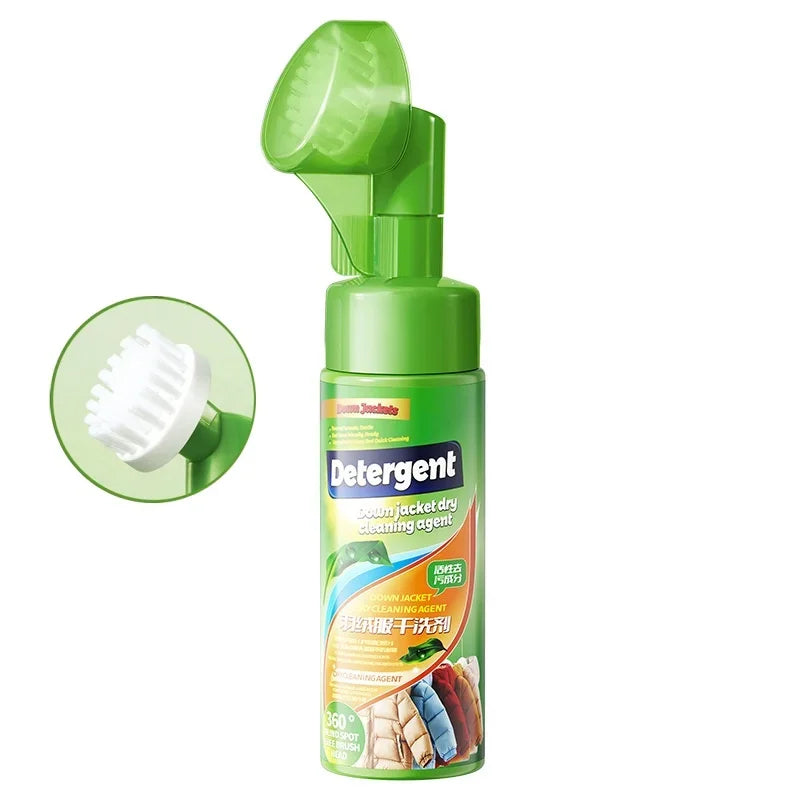 Down Jacket Dry Cleaning Spray Downwear Detergent Agent Dry Cleaner Oil Stain Remover Down Jacket Clothing Foam Cleaning Liquid Zpaxo