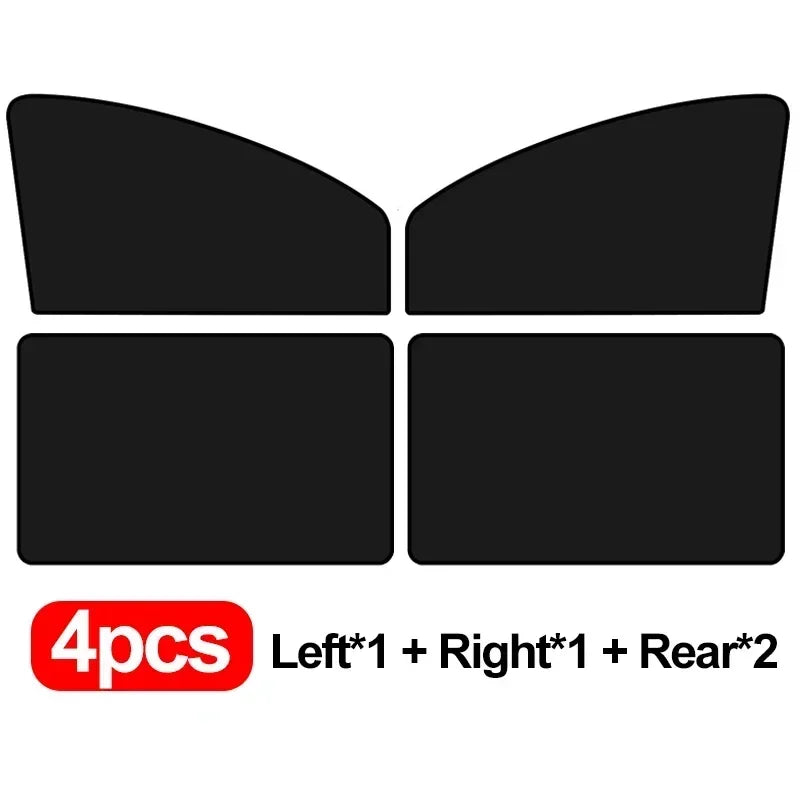 Car Window Sunshade Cover Summer UV Protection Side Front Rear Mesh