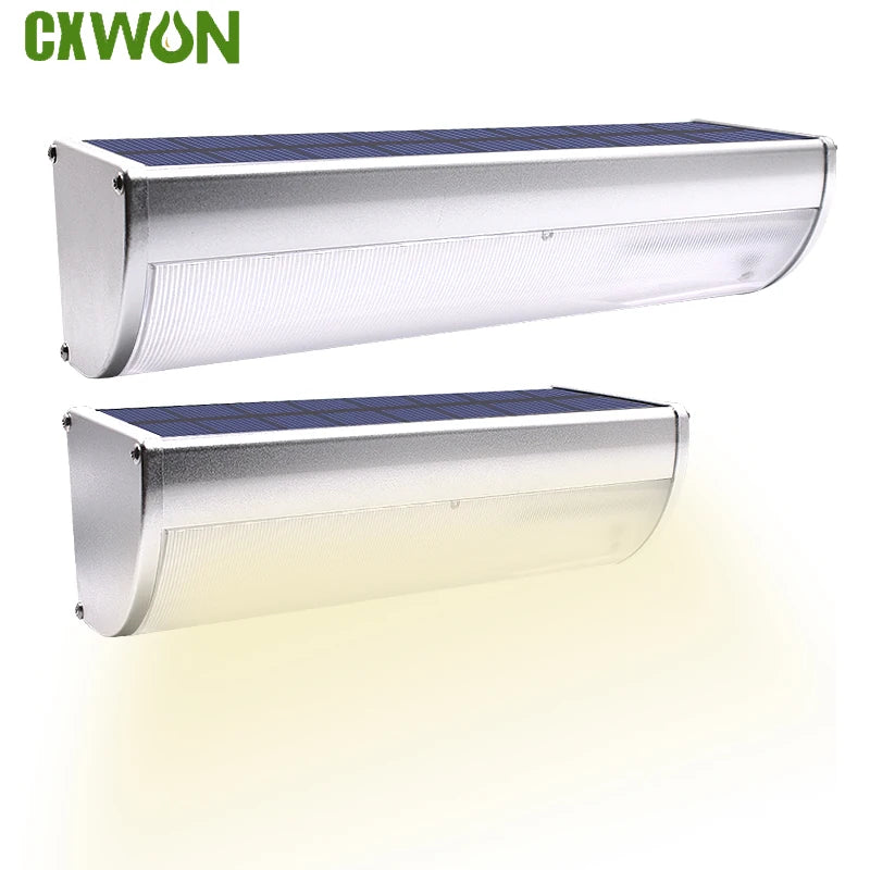 Bright 1100lm Solar Light Outdoor 4 Modes Sensor Lamp Aluminium Alloy Zpaxo