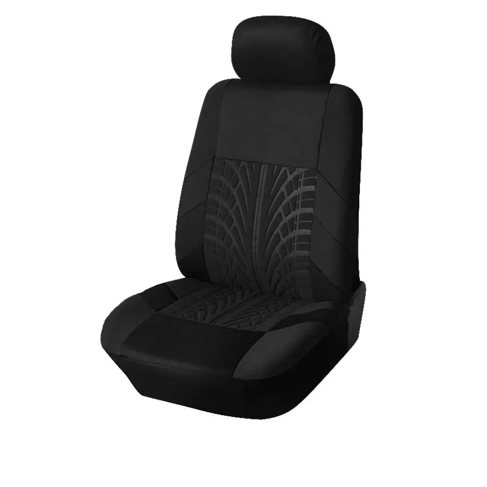 Car Accessories Front Chair Seat Tire Track Interior Protector Cover Zpaxo black-1 seat