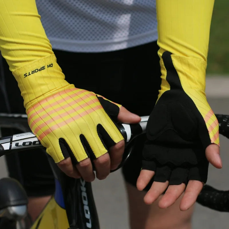 Cycling Gloves Half Finger Summer Style Bicycle Short Finger Gloves Breathable Fishing Fitness Outdoor Can Both Men and Women Zpaxo