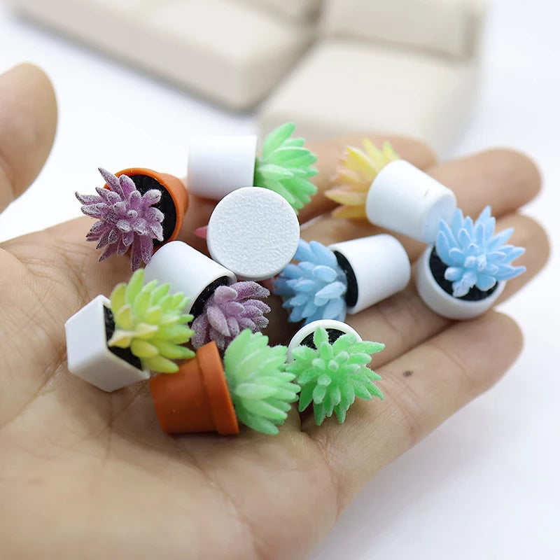 Simulation Mini Potted Plants Model Dollhouse Bonsai Decoration Micro Zpaxo
