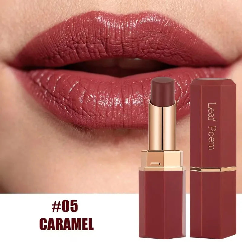Matte Velvet Moisturizing Lipstick Silky Texture Lasting Easy To Apply Lip Sticks Sexy Red Solid Lip Gloss Makeup Gift for Women Zpaxo 05