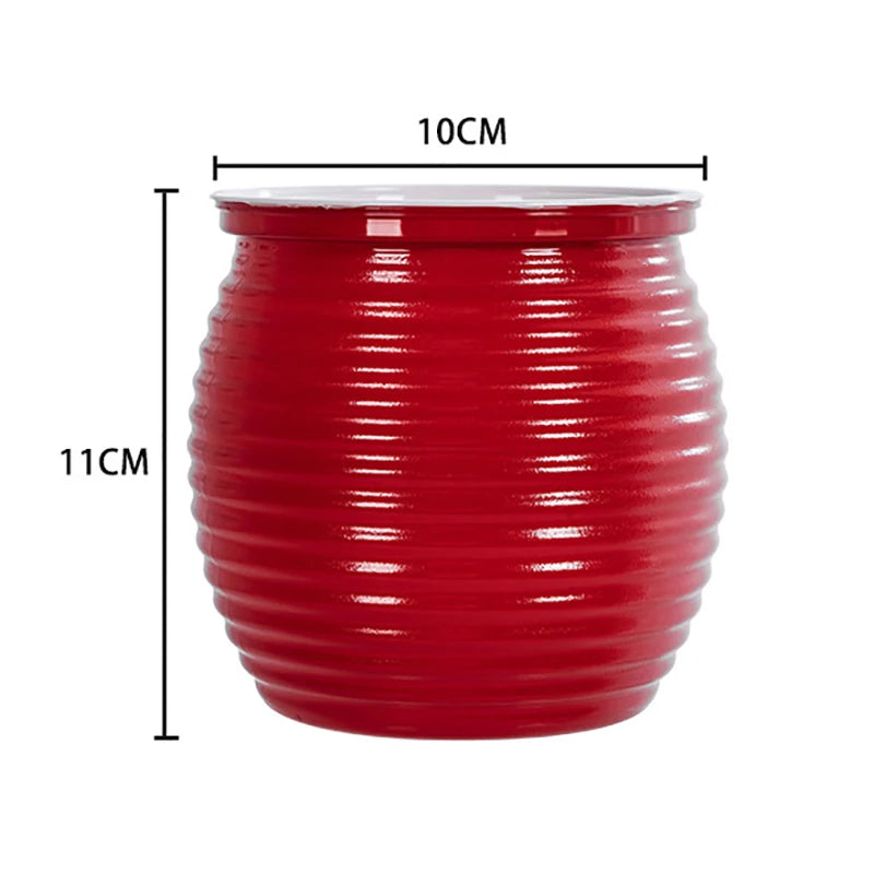 Automatic Water-absorbing Self-watering Plant Pots Vase Plastic Home Zpaxo Red