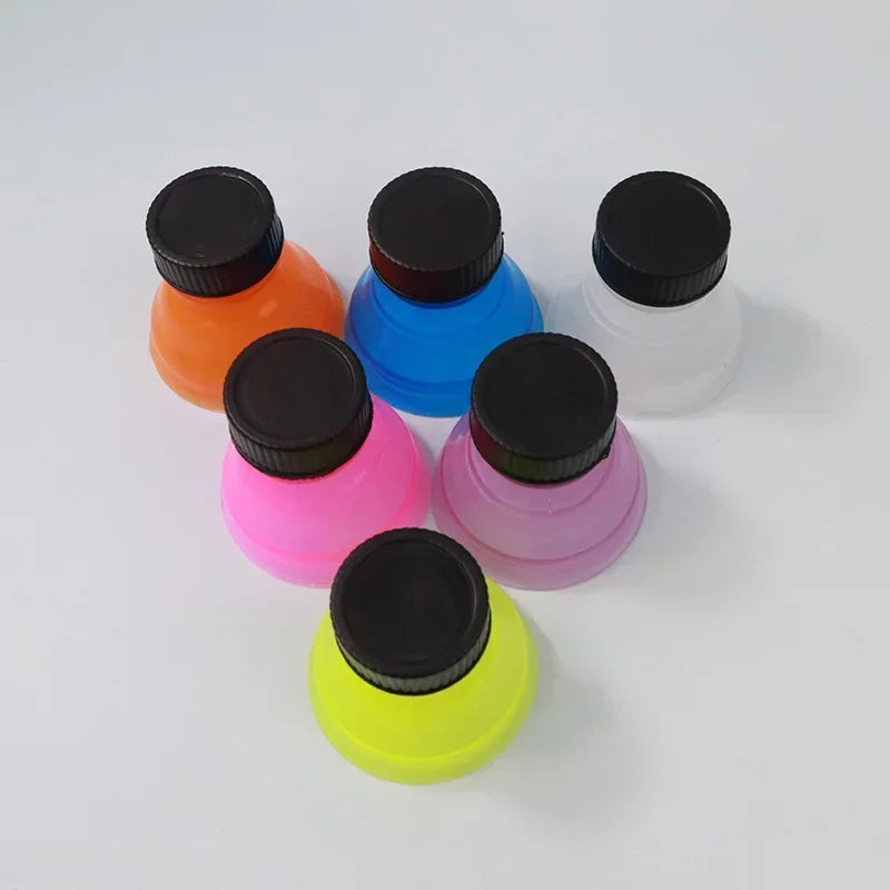 6pcs/set Reusable Plastic Beer Water Dispenser Lid Protector Caps Cover Bottle Top Soda Saver Can Cap Water Bottle Accessories Zpaxo 6pcs random color