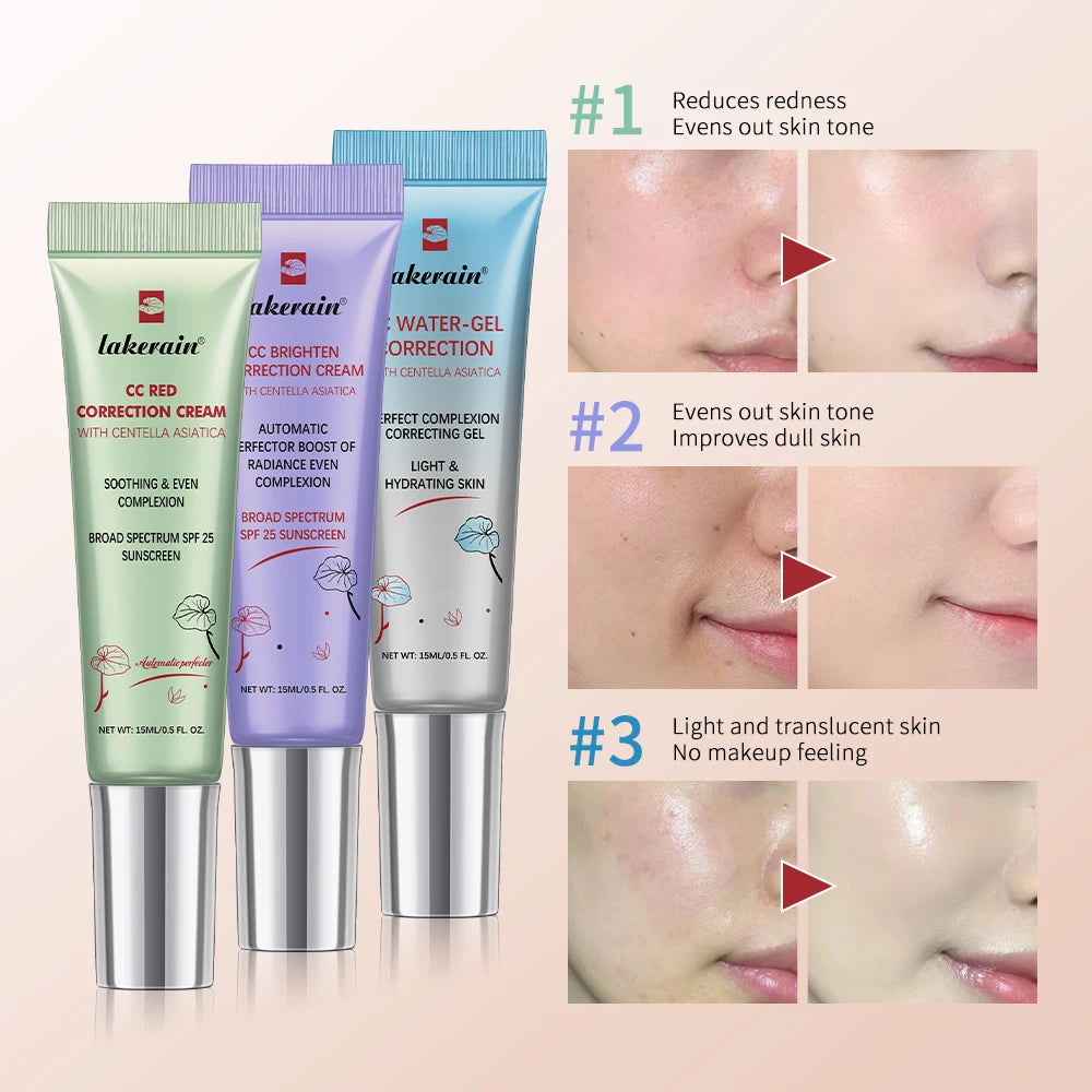 CC Cream Centella High Coverage Foundation Foundation Cream for Face Base Makeup Color Changing Liquid Foundation Korean Makeup Zpaxo
