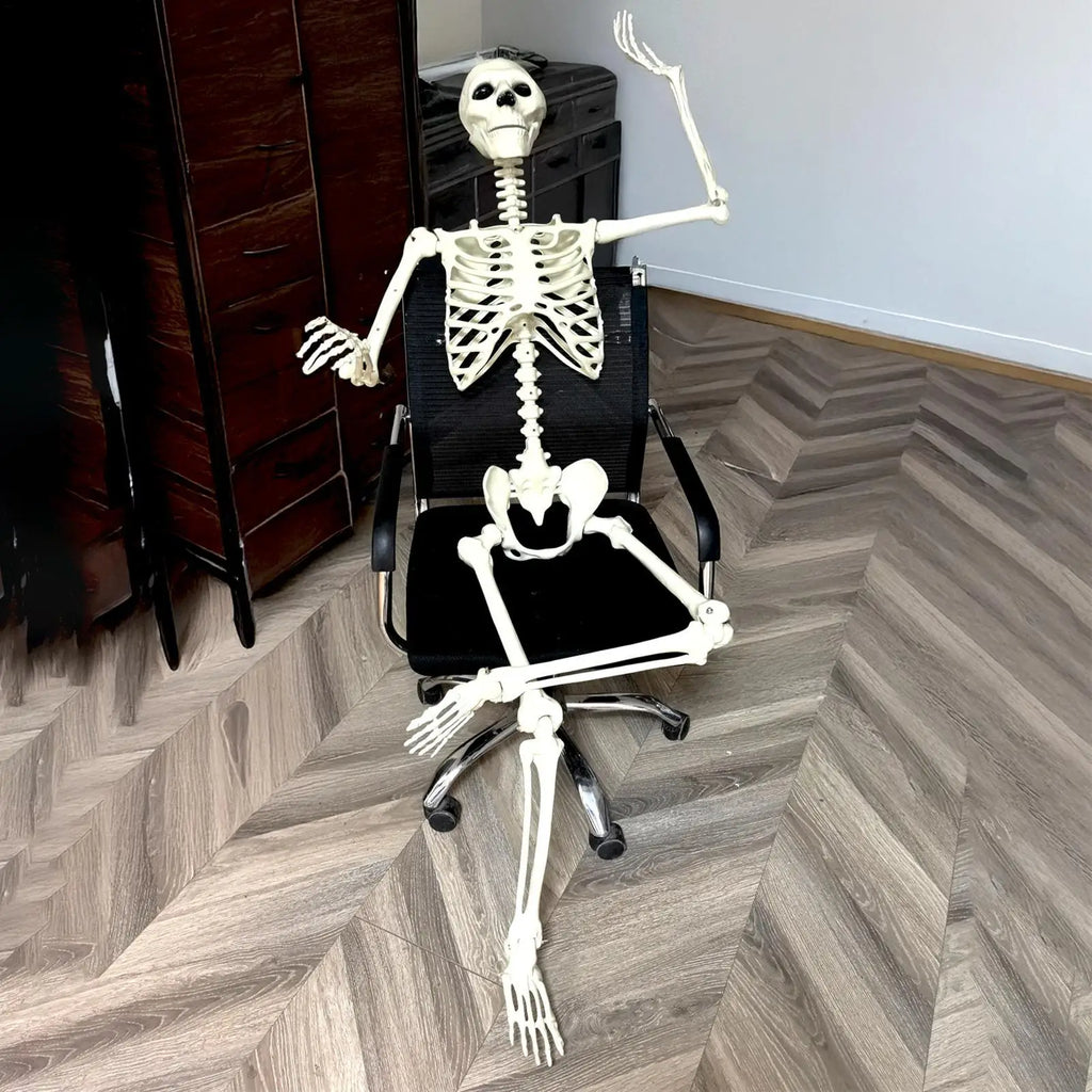 Halloween Realistic Body Bones Life Human Skeleton Posable Joints