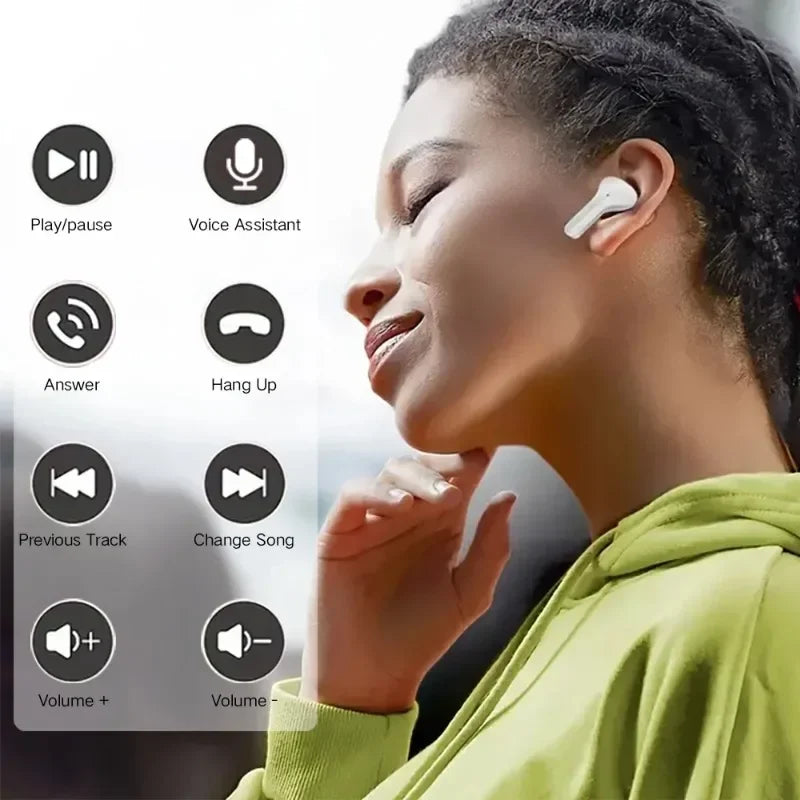 Wireless Earphones Transparent Charging Box Design Touch Control