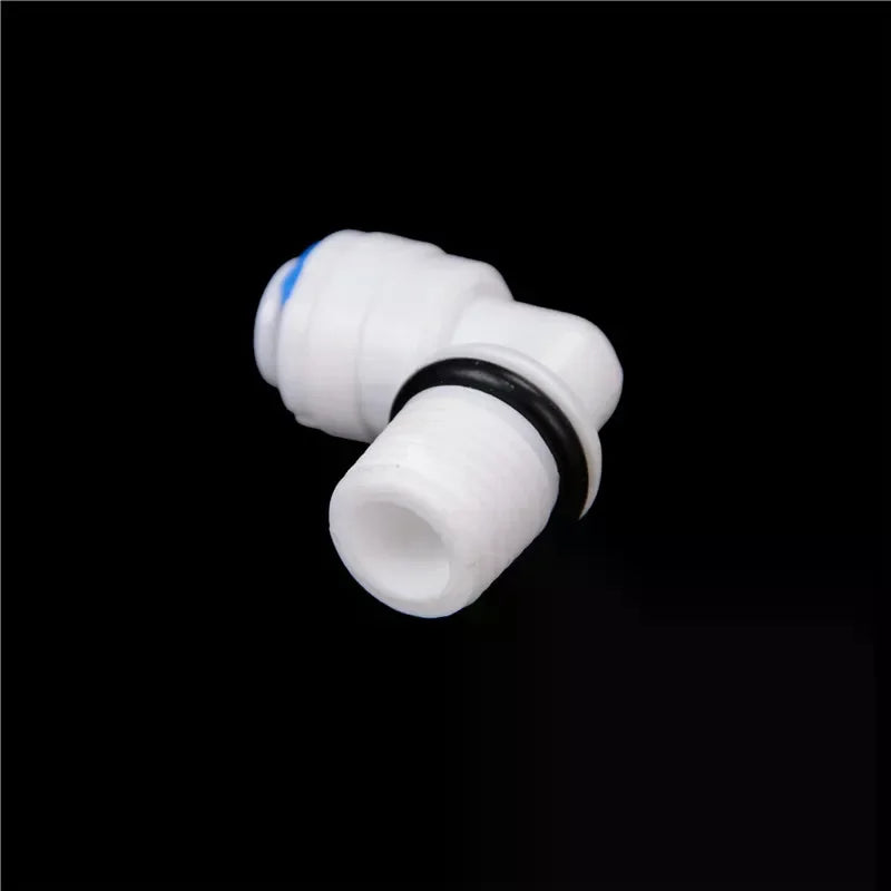1/4" Male Thread - 1/4" OD Tube RO Water Elbow Quick Connector 5PCS Zpaxo