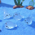 4/12/20Pcs Glow in The Dark Seal Resin Figurines Mini Luminous Seal Ocean Animal Miniature Ornaments Garden Aquarium Home Decor Zpaxo J2506052 4Pcs