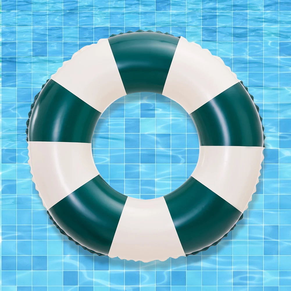 Inflatable Swim Ring Pool Floating Rings Leakproof Blow Up Tube Water