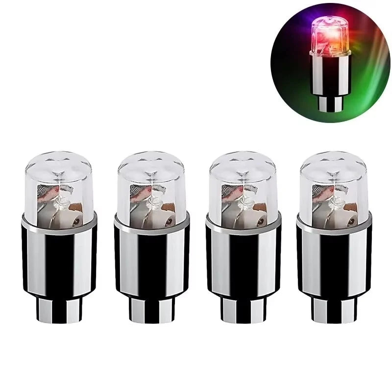 LED Tire Valve Cap Wheel Lights – Car, Motorcycle & Bike