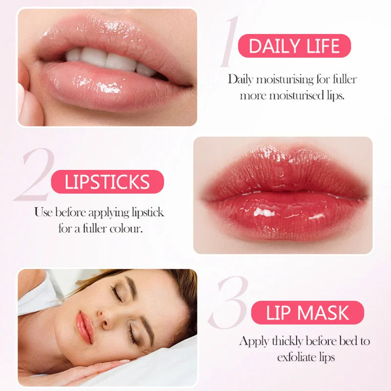 2-Pack Day and Night Set Light and Moisturizing Lip Balm Lip Gloss Moisturizing Hydrating Moisturizing Anti-Dry Crack Dry Skin Zpaxo