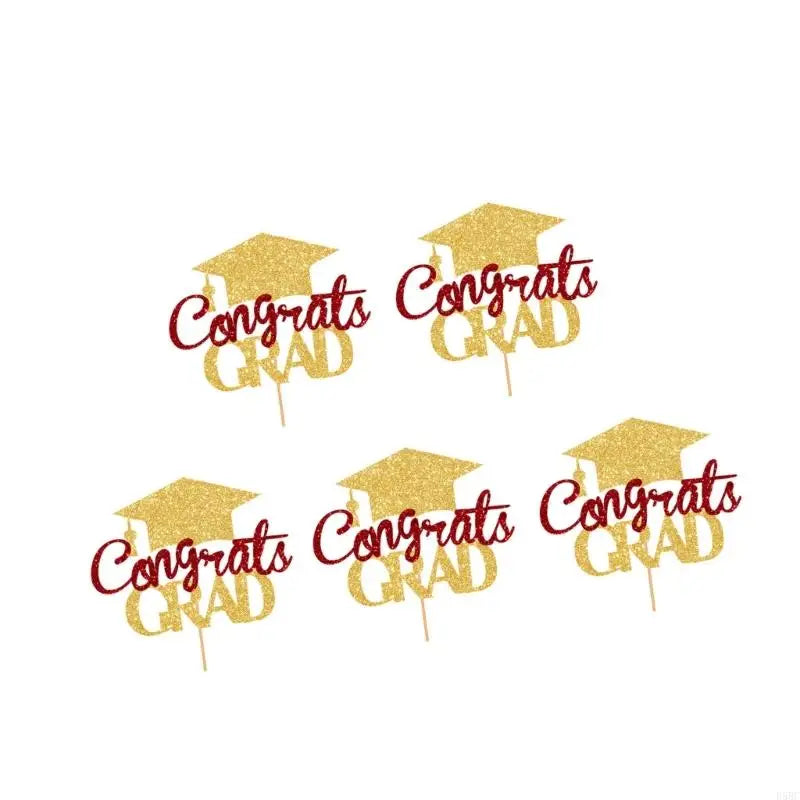 Graduation Party Cake Toppers Bachelor Degree Decorations Cupcake