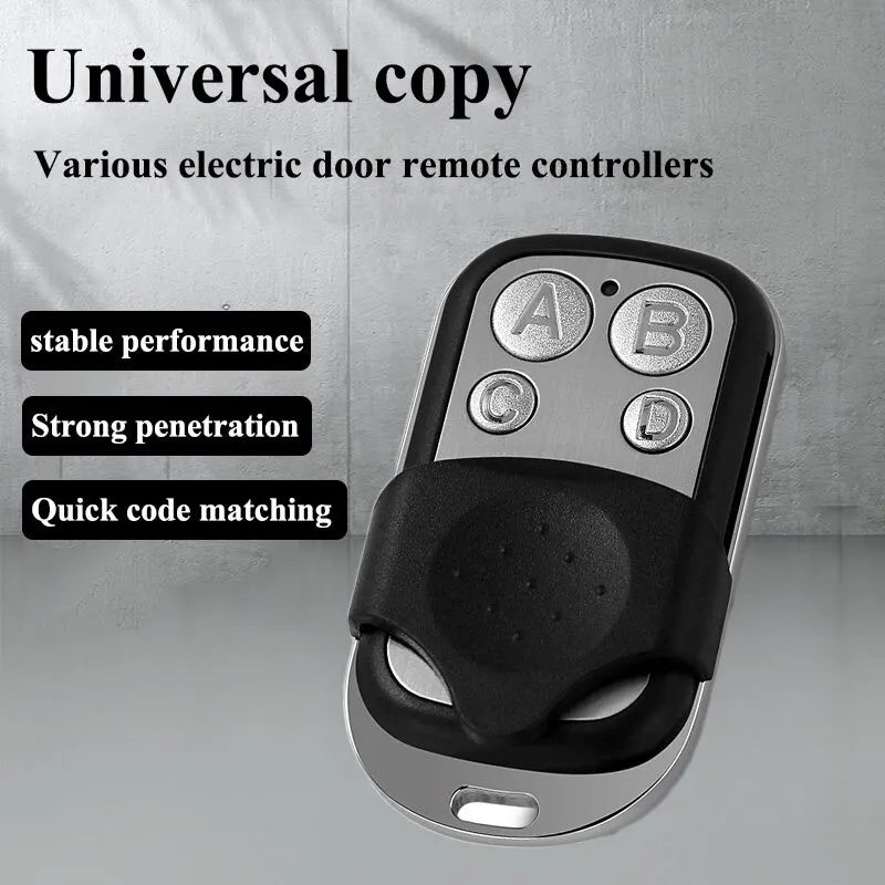 433MHz Remote Control 4CH Car Key Garage Door Gate Opener Duplicator Zpaxo