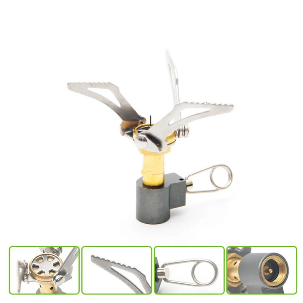 3000W Mini Gas Stove Burner Camping Folding Outdoor Portable Furnace