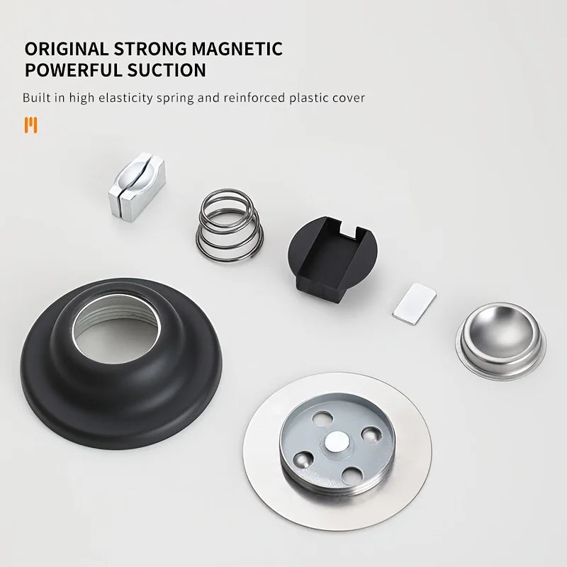 Punch-free Short Door Stopper Anti-collision Suction Holder Bathroom